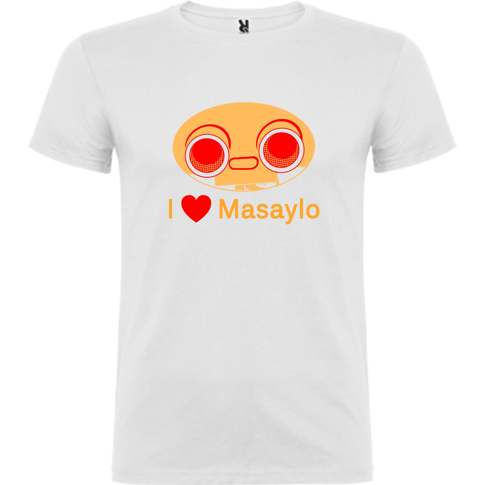 Camiseta blanca con logo Masaylo